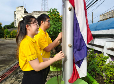 ร่วมกิจกรรมเคารพธงชาติและสวดมนต์ตอนเช้า ทุกวันจันทร์ ... พารามิเตอร์รูปภาพ 1