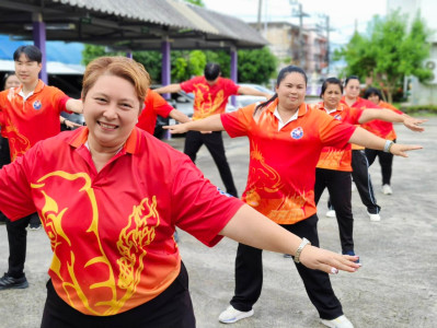 บุคลากรสำนักงานสหกรณ์จังหวัดนครนายก ร่วมเต้นแอโรบิค ... พารามิเตอร์รูปภาพ 1