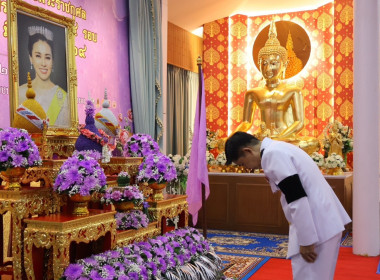 พิธีเจริญพระพุทธมนต์และทำบุญตักบาตรถวายพระราชกุศล ... พารามิเตอร์รูปภาพ 1